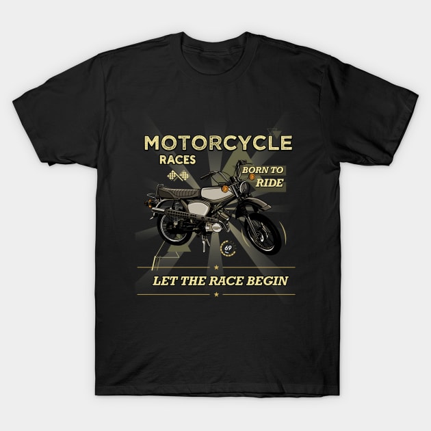 Vintage Motorcycle T-Shirt by origato